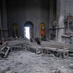Armenian cathedral is severely damaged in conflict with Azerbaijan