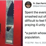 Vandals Smash Catholic Church Windows During Portland Riots on Wednesday