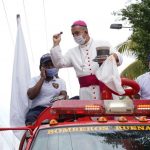 Bishop sprays holy water from firetruck to ‘cleanse’ Colombian city