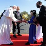 Pope arrives in Iraq, promoting peace, tolerance, equality